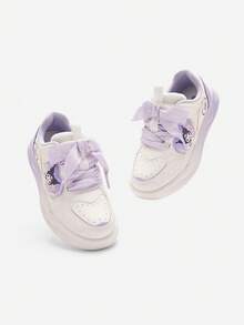 Balabala 儿童运动鞋 低帮白色女童鞋 2025 春秋季新款 - 白紫色調 - 查看 4