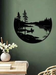 1pc Japanese Bonsai Tree Torii Gate Wall Sculpture, Iron Art Home Decor For Dining Room, Perfect Christmas Decoration With Personalized Name Sign For Farmhouse, Patio, Porch, Unique Gift Idea For Him, Her, Boyfriend, Girlfriend, Dad, Mom, Family, Friends, Valentine's Day, Children's Day, Father's Day, Graduation, Wedding, Housewarming, Living Room, Bedroom, Office, Family Gathering Christmas Decorations Room Decor