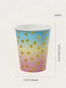 10/25 pièces, Gobelets en papier jetables à thème de tamponnage à chaud pour fête, gobelets laser disco de 9 onces, convient pour le thé chaud, le café, les cocktails, adapté aux familles, restaurants, magasins et cafés. Fournitures à pois pour 25 invités pour remise des diplômes, décorations d'anniversaire de musique, assiettes et serviettes de musique, set de couverts de fête, assiettes de fête décoratives de karaoké, décorations de fête, convient pour les anniversaires, baby showers
