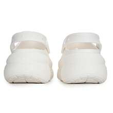 Crocs 男女通用沙滩凉鞋拖鞋，款式 207521-100，夏季 - 白色 - 查看 5