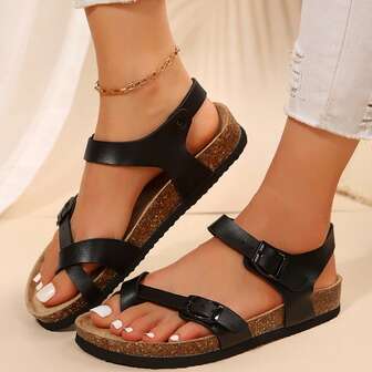 Women Sandals Thong Slide Adjustable Comfort Footbed