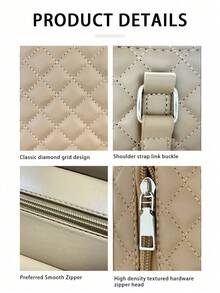 New Fashion Large Capacity Tote Bag, Classic Multi-Color Insulated Bag, Can Be Placed On Desk, Suitable As Mom Bag, Commuter Bag, Daily Fitness Lunch Bag, Picnic Bag, Waterproof Insulated Crossbody Bag, Camel Plus Size, Gift For Women - Camel - View 3