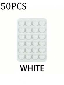 3/5Pcs Multi-Purpose Square Silicone Suction Cup Mobile Phone Holder, 24-Hole Suction Cup With Strong Adhesiveness, 1/10/20/30/40/50/60Pcs,Suitable For Various Scenarios To Prevent Phone Falling, Used For Video, Vibration, And Self-Portrait Phone Accessories