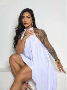 Women Dresses - 白色 - 查看 4