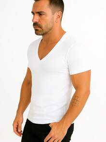 Men T-Shirts - 白色 - 查看 3