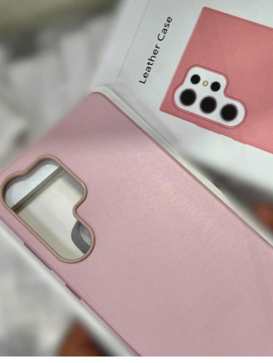 Induction Leather Case Compatible With S23 S24 S25 Plus And Ultra - Màu Hồng baby - Xem 1