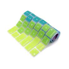 多色硅胶键盘保护膜，防水，兼容13.6英寸/15.3英寸Air M2 M3 M4 A3240 A32401 A2681 A3114 A2941 A3113、14英寸/16英寸Pro M1 M2 M3 M4 A3112/A3185/A3401/A2992/A2918/A2779/A2442/A3403/A3186/A2991/A2780/A2485、2025、2024、2023、2022、2021款机型 - ANSI 佈局(美版) - 查看 7