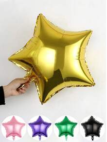 2 个五角星铝箔气球，适用于婚礼/生日/周年纪念/单身派对、家居装饰气球、圣诞装饰 - 金色 - 查看 2