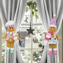 1pc Cute Gingerbread Man Window Curtain Clip, Christmas Party Decor, Indoor Decoration, Hotel/Shop Window Accessory Home Decor Christmas Decorations Room Decor Christmas Decorations Home