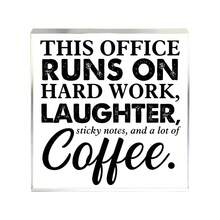 1 đồ trang trí máy tính để bàn hình vuông truyền cảm hứng, "Làm việc chăm chỉ, cười thường xuyên" kèm giấy nhớ và cà phê, quà tặng khích lệ - Lý tưởng cho Giáng sinh và năng suất làm việc tại văn phòng - đồ trang trí - Xem 7