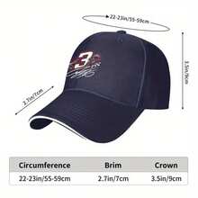 1pc, Flying Racing Style: Unique Design Men'S Baseball Cap, Showcase Your Personality!Outdoor Street Sports, Dates, Fitness, Vacations, Cycling, Truck Driver Lightweight Hat, Advanced Father'S Day Gift Sun Protection, Breathable Quick-Dry Baseball Cap - Black - View 8