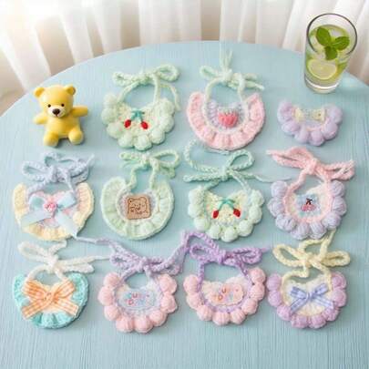 10cm Pet Doll Bib Decoration, Cute LA Neck Accessory