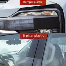 Universelle Auto Kunststoff Reparaturcreme, Gummi Schwärzungspaste, Reifen Schwärzungspaste, zum Reparieren und Entfernen von Verblassen und Oxidationsflecken an Innen- und Außenverkleidungen von Fahrzeugen, geeignet für Autodekorationen, Stoßfänger und Außenspiegelgehäuse. - Verschiedenfarbig - Übersicht 4