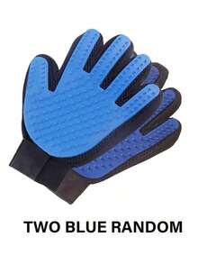 1pc Pet Grooming Gloves, 2-In-1 Pet Cleaning Gloves, Gentle Deshedding Brush For Dogs Cats, Dog Cat De- Cat Supplies Comb De-Shedding Brush Enhanced 5-Finger Design Suitable For Long Short Hair Easy To Clean Gentle De-Shedding For Dogs Cat, Easy Clean, Painless Grooming, Invigorating Massage