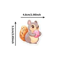 50 piezas Pegatinas con dibujos florales lindos, resistentes al agua para equipaje, botellas de agua, fundas de teléfono, guitarra, altavoz