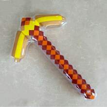 1pc PVC Inflatable Toy - Inflatable Axe, Mosaic Plaid Prop