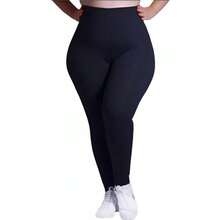 Kit Of 3 Plus Size Gym Leggings With Reinforced Stitching - Multicolor - View 6