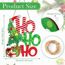 1pc Christmas Decoration, Wooden Christmas Hanging Decor, Home, Garden, Fence Decor, Merry Christmas Decor, HOHOHO Decor, Indoor & Outdoor Holiday Party Accessory Home Decor Christmas Decorations Room Decor Winter