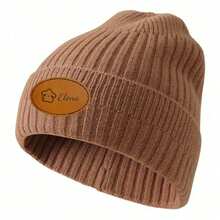 Niestandardowa skórzana etykieta na czapkę z dzianiny, skórzana etykieta na odzież, skórzana etykieta na akcesoria odzieżowe, marka dżinsowej skóry, ręcznie robione logo DIY, marka nitów, niestandardowa etykieta, skórzana klamra do bransoletki DIY, karabińczyk do zawieszania etui na telefon, skórzany pasek do torebki, skórzany pasek do uchwytu - Owalna skórzana etykieta - Zobacz 4