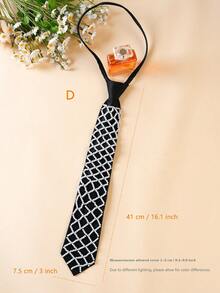 1 pieza Corbata de lujo premium para mujer, corbata de cuello totalmente hecha a mano con cuentas y cremallera, diseño versátil y lujoso adecuado para primavera, verano, otoño e invierno para vestir, para decoración navideña - Multicolor - Ver 14