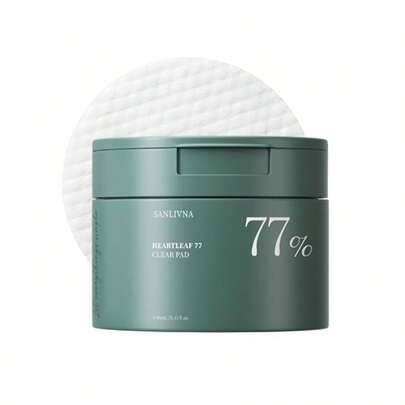 Heartleaf 77 爽肤水透明垫，BHA 死皮护理低 pH 日常爽肤水垫去角质保湿柔滑肌肤韩国护肤品