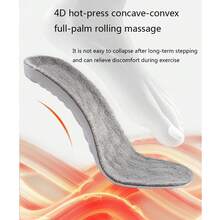 1 para zimowych, unisexowych, ciepłych wkładek do butów, z polaru i pogrubionych, supermiękkich, nie męczących podczas długiego stania i niełatwych do zapadnięcia, pochłaniających wstrząsy, pochłaniających pot i oddychających - Szary - Zobacz 4