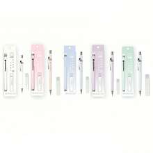 colnk 1pc Middle East Style Mechanical Pencil Set, Macaroon Colors, And Multi-Pack Sets - Pink - View 23