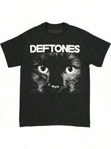 2025 Deftoness Singer Band Shirt Men Women Hop Rock Tee Fashion Short Sleeve Tshirt Summer Oversized-Shirts Tops Women -Versatile Basic-Shirts - màu đen - Xem 6