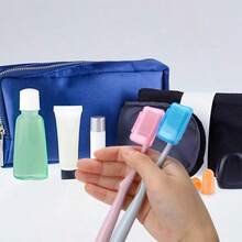 2PCS Stylish And Durable Toothbrush Case - Lightweight, Portable, Travel Friendly - Ideal Toothbrush Finishing And Protection Tool, Shipped In Random Colors - màu sắc ngẫu nhiên - Xem 4