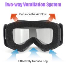 1 pasamontañas cálido y 1 gafas, para hombres y mujeres en ciclismo, motocicleta, esquí y deportes