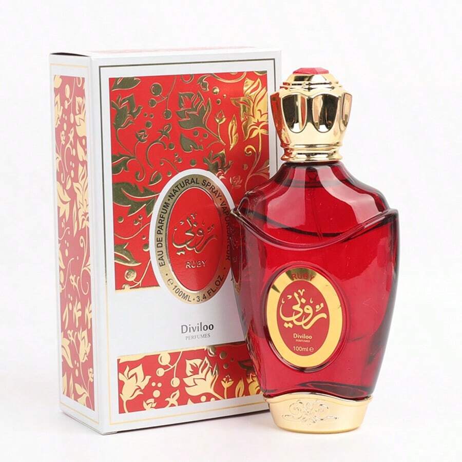 100ml 红宝石色奢华中性香氛油，独特的阿拉伯风格香气，可散发香味、除臭并增强魅力，适合作为各种场合的节日礼物