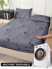 1 bộ ga trải giường họa tiết cành cây và lá, mềm mại và thoáng khí, phù hợp với mọi kích cỡ giường. - Nhiều màu - Xem 8