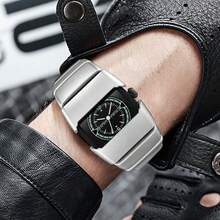 1pc Men's Quartz Watch Y2K Research Institute Authentic Millennium Vintage Original Star Ring Chronograph Advanced Niche Versatile Future