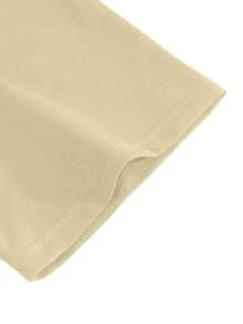 Men Casual Round Neck Short Sleeve 100% Cotton T-Shirt, Summer Vacation Top, Funny Graphic Tees, Y2K Street Wear, Gifts For Boyfriend And Husband - 杏色0821 - 查看 3