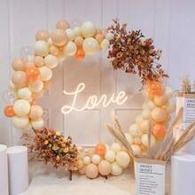 1 Set Diameter 1.8m/2m Round Metal Wedding Arch, Balloon Arch Decoration Stand, Photo Booth, Wedding Ceremony, Anniversary, Birthday, Bridal Shower, Photo Background - Gold - View 2