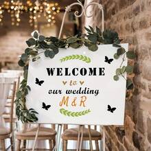 9pcs Letter & Number Template, 5x7 Inch Reusable Plastic Letter Letter Template Cursive Font Template For Notebook, Diary, Scrapbook, DIY Painting Template Wooden Glass Door Holiday Decoration - one-size - View 5