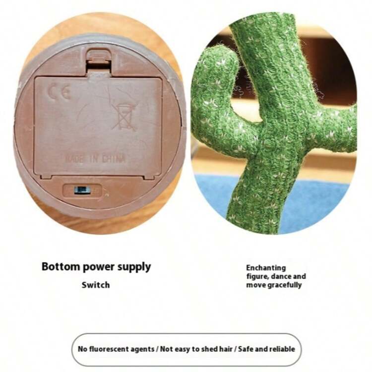 1 件舞蹈仙人掌，婴儿玩具，会说话的仙人掌玩具，重复您说的话婴儿玩具，舞蹈仙人掌模仿玩具和 LED 英文唱歌可以说 15 秒录音机音乐玩具，万圣节圣诞礼物 - 綠色 - 查看 5