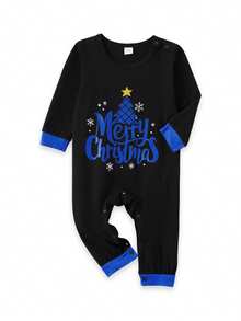 Christmas Matching Pant Set Long Sleeve Star Tree Print Tops + Plaid Pants Set Holiday Xmas Party Matching Outfit Clothes Set - Màu xanh lam - Xem 6