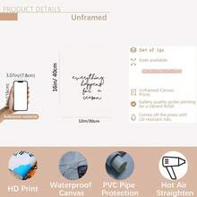 1 tranh canvas trích dẫn đầy cảm hứng - "Mọi thứ xảy ra đều có lý do" - Trang trí tường tối giản hiện đại cho phòng khách, phòng ngủ, nhà bếp, văn phòng, quán cà phê, ký túc xá, hành lang - Áp phích tư duy tích cực, không khung, nền trắng chữ đen, tranh treo tường dọc trong nhà, trang trí trong nhà | Thiết kế sạch sẽ trang trí mùa thu - Nhiều màu - Xem 14