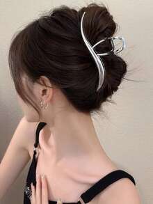 1 Stück Die einfache und nicht einfache geschwungene Spange verleiht Zartheit, ist professionell und elegant zu formeller Kleidung, Schulutensilien