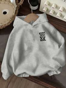 Áo nỉ giữ nhiệt in hình dành cho bé gái tuổi teen, ấm áp và thoải mái cho mùa thu/đông. - Xám - Xem 5