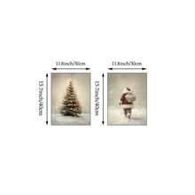 2 pezzi Stampe su tela di arte murale natalizia vintage, stampe neutre, dipinti di Babbo Natale e albero di Natale, poster per decorazioni invernali e natalizie per soggiorno, camera da letto, stile fattoria, regalo per lei, senza cornice, decorazioni natalizie, decorazioni albero di Natale, decorazioni regalo di Natale, decorazioni Ringraziamento, matrimonio, decorazioni per la casa, decorazioni autunnali, decorazioni per compleanni, forniture per feste, decorazioni per vacanze e festival interni, decorazioni Ognissanti, decorazioni murali, ornamenti Ognissanti - Multicolore - Visualizzare 9