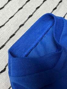 Men's PLAIN POLO Shirt Premium Cotton Pique Fabric Promotion - 寶藍色 - 查看 4