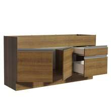 Gabinete Bajo Cocina Madesa Glamy 150cm Sin Encimera Marrón 10 - Marrón - Ver 4