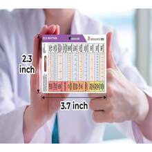 EKG Rhythm Interpretation Badge Card – Quick Reference Guide For ECG_EKG Rhythms – Dual-Sided, Horizontal &Amp; Vertical Layout – Pocket-Sized Cheat Sheet For Nurses, Paramedics &Amp; Medical Students - 白色 - 查看 3