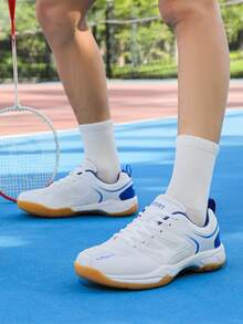 Zapatillas de bádminton para hombres, de nueva tela de malla transpirable, antideslizante, amortiguación de impactos, zapatillas deportivas duraderas para bádminton, tenis, entrenamiento de tenis de mesa