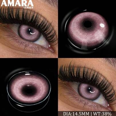 AMARA Colored Contact Lenses, Pink Pupil, COSLPAY Colored Contact Lenses, Cosplay Contact Lenses, Halloween Costume Eye Makeup Contacts