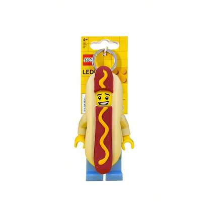 LEGO Building Blocks Classic Series - Glowing Hot Dog Man Keychain KE119H