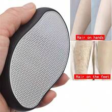 升级版可重复使用纳米女性腿部脱毛 - 魔力水晶脱毛工具无需剃须，可水洗纳米玻璃设备