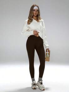 V-Sculpt Waistband, Ankle-Flattering Fit, Gym To Brunch Legs For Days, V Waist Workout Leggings, Ankle Length Gym Leggings, Slimming Yoga Pants, V-Waist Slimming & Leg-Lengthening 7/8 Workout Leggings Tights